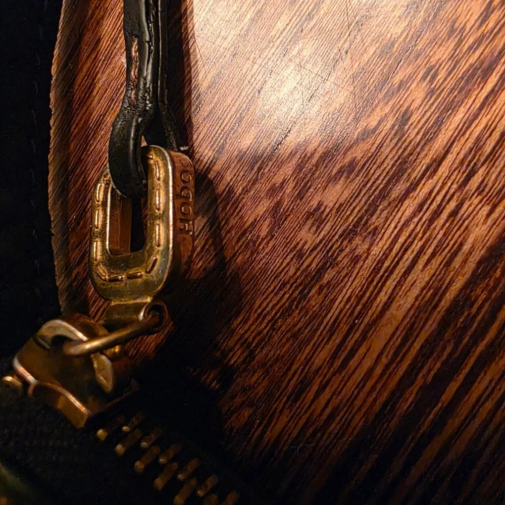 Hobo The Original Sarah Black Leather Crossbody Bag Tassel Zip Messenger Purse